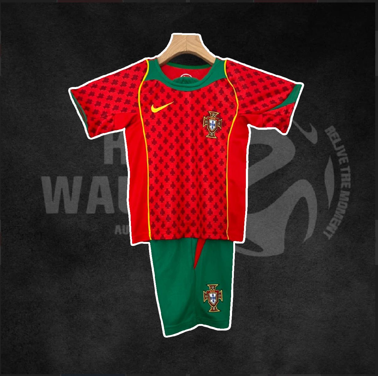 Portugal Euros 2004 Home Retro Kids Kit