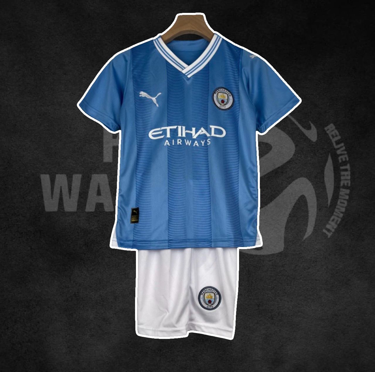 Manchester City 2023/24 Home Kids Kit