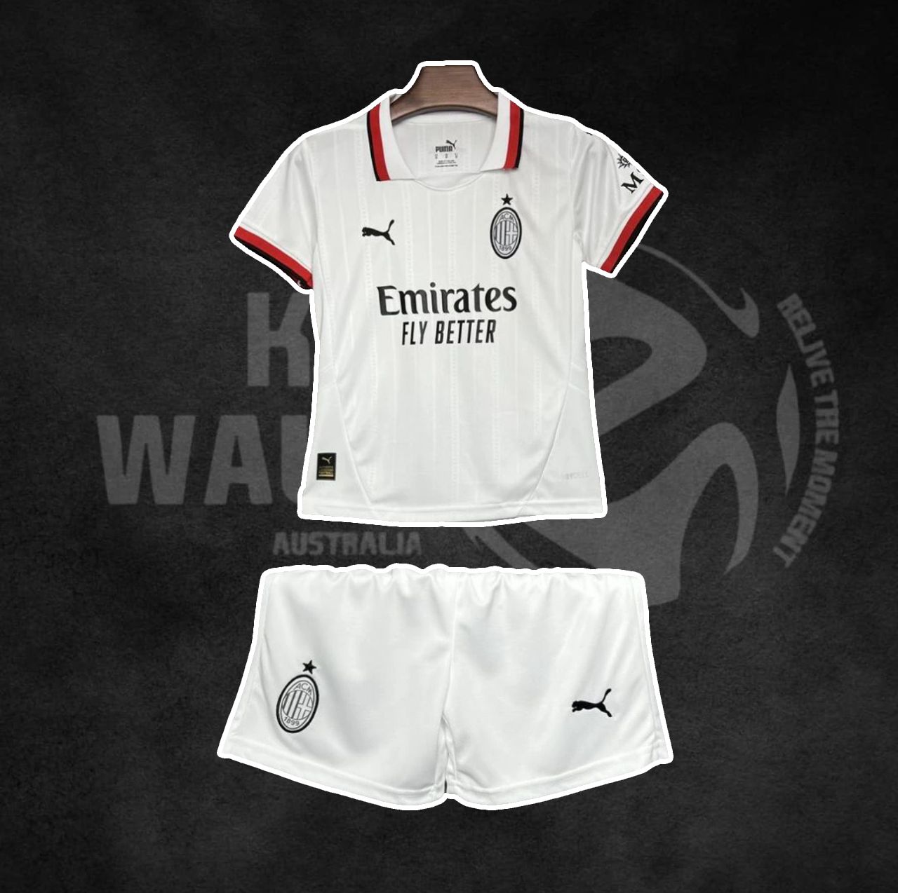 AC Milan 2024/25 Away Kids Kit