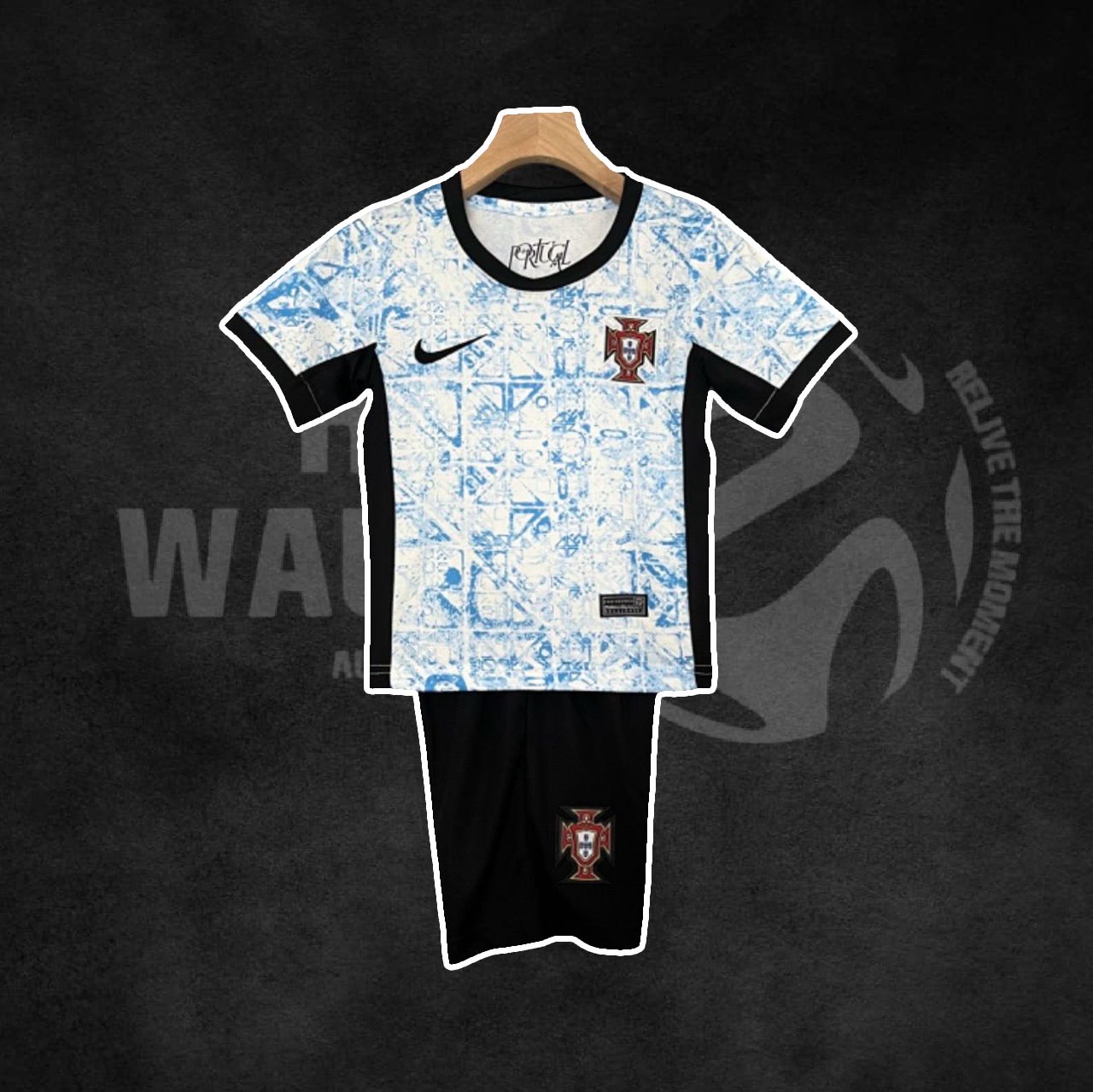 Portugal EUROS 2024 Away Kids Kit