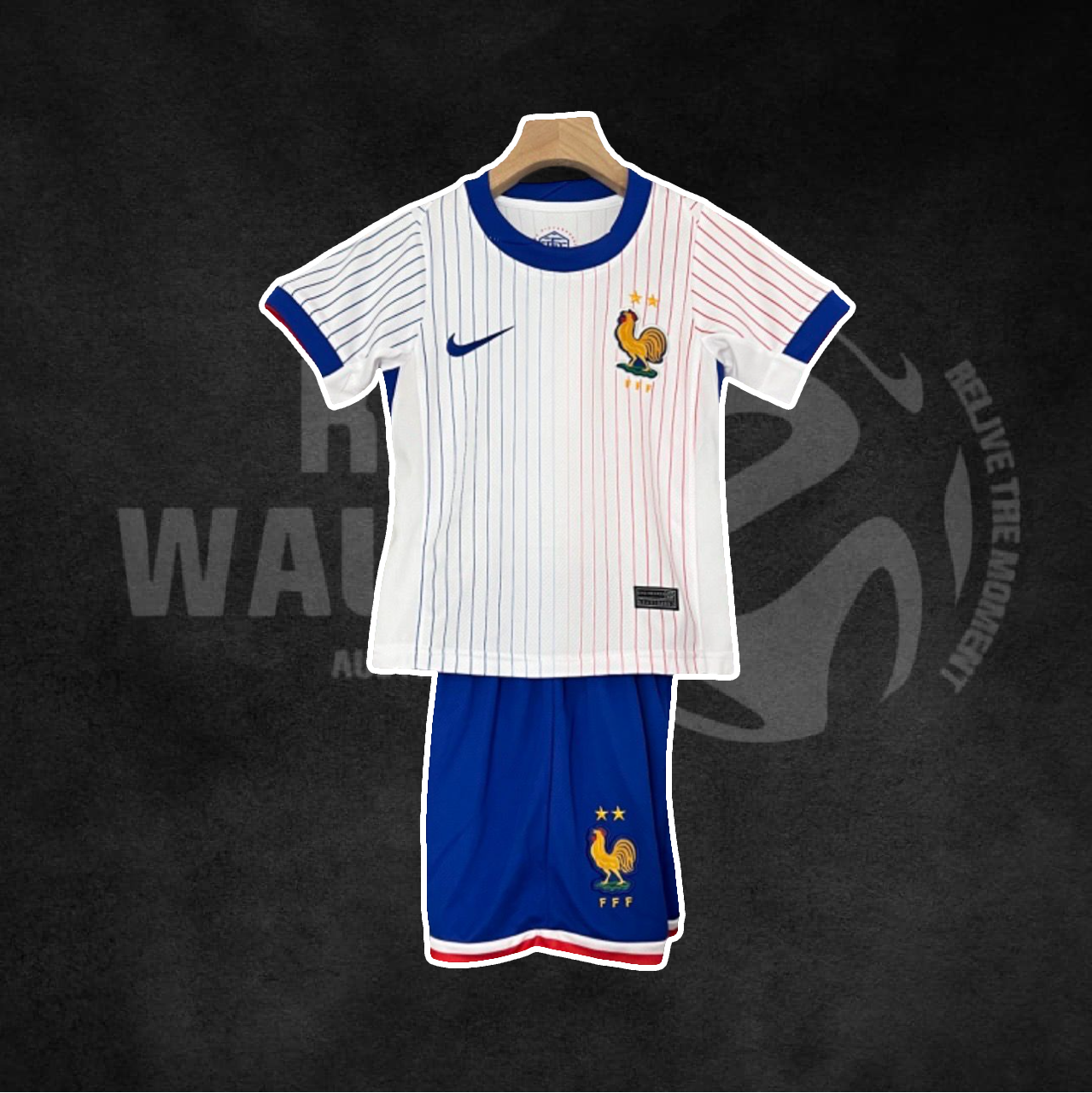 France EUROS 2024 Away Kids Kit