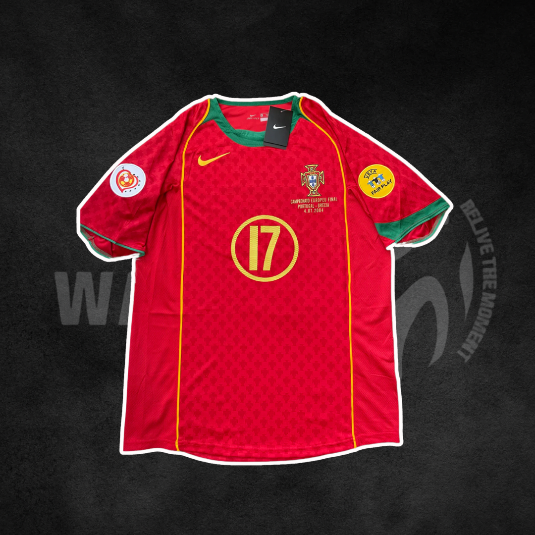Portugal 2004 Euros Home Retro Kit