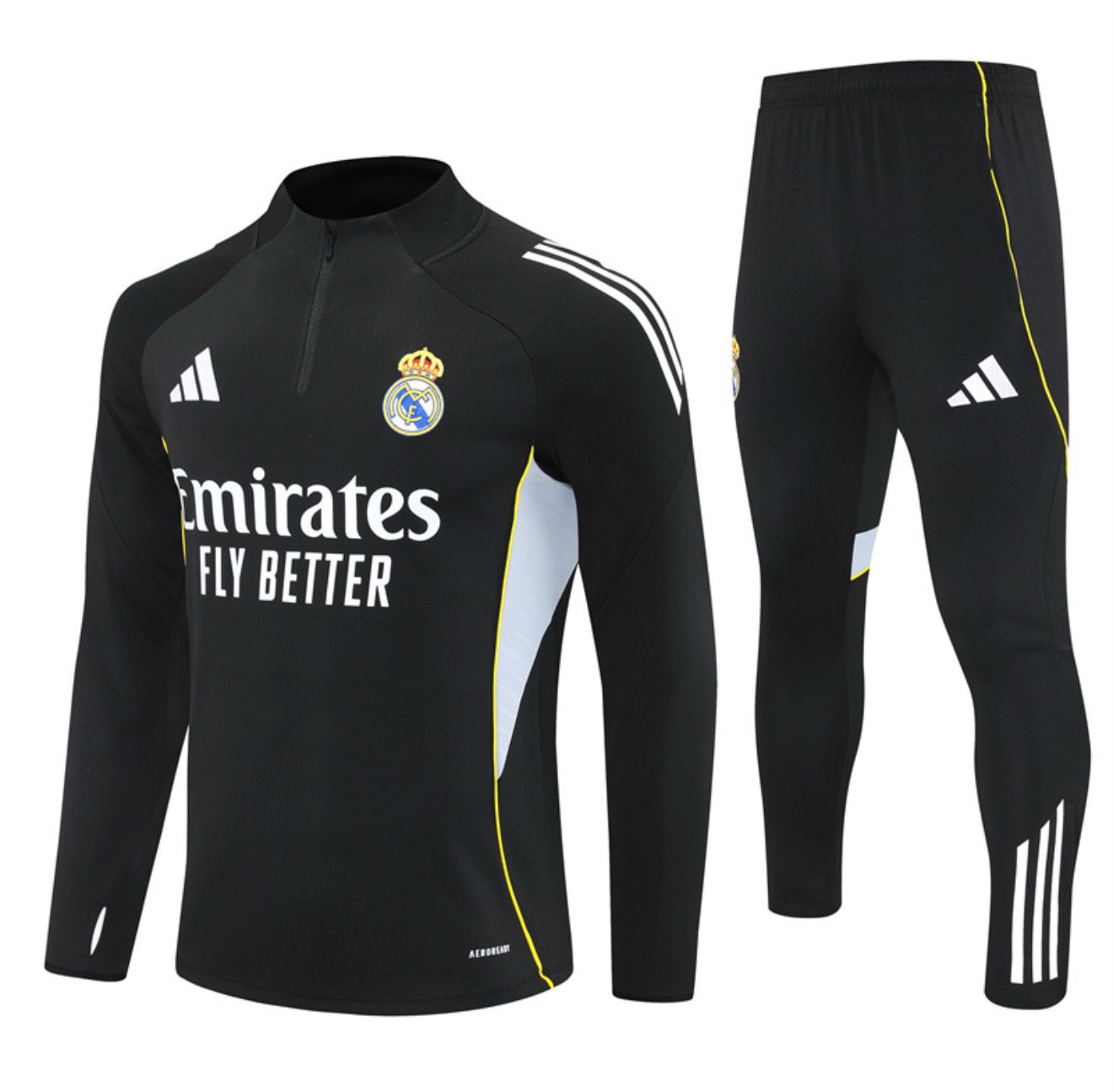 Real Madrid 25/26 Tracksuit Set (BLACK)