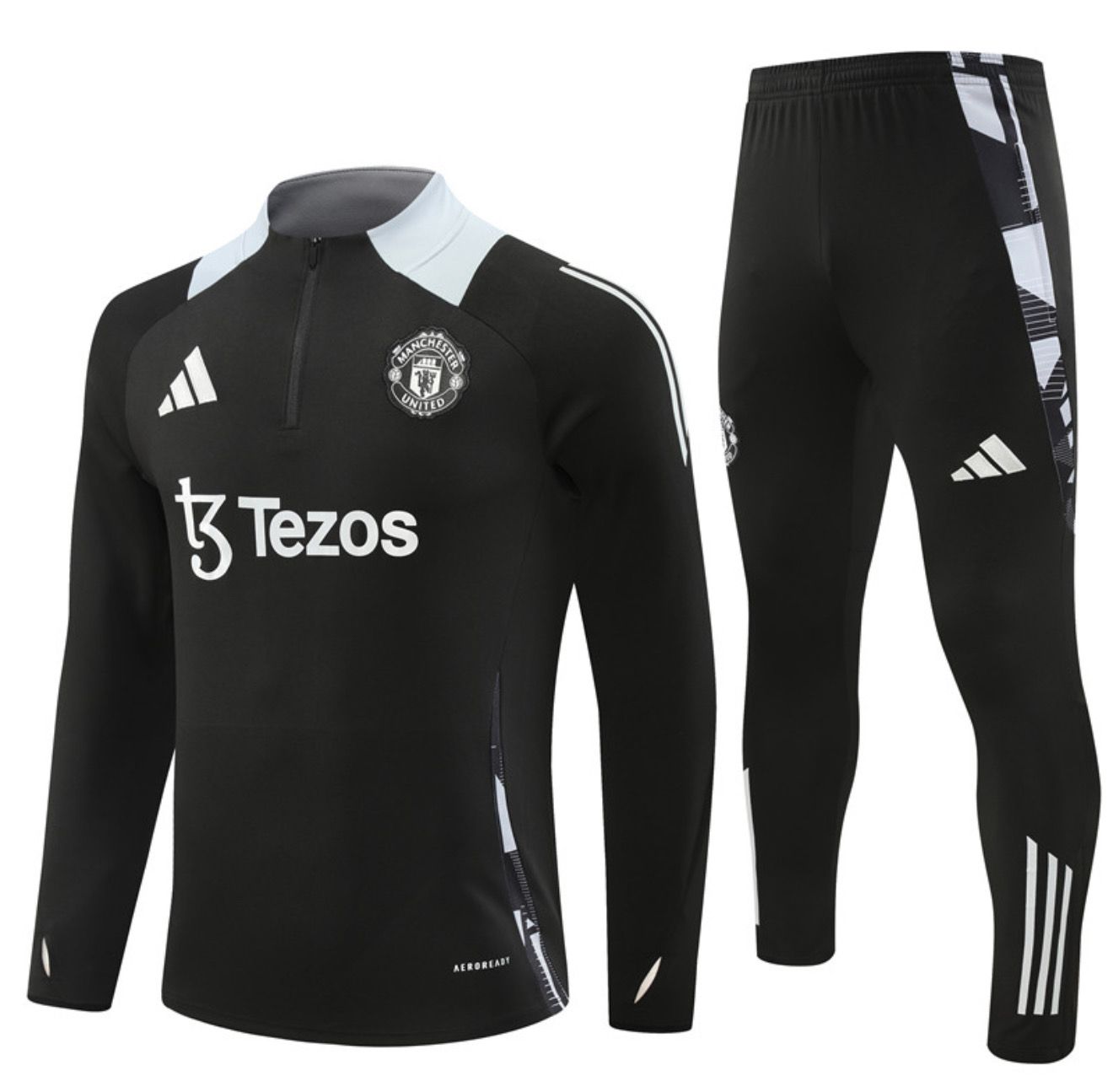 Manchester United 25/26 Tracksuit Set (BLACK)