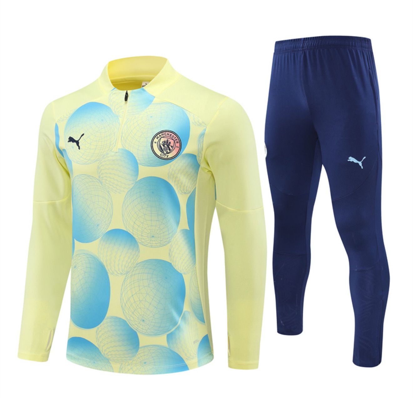 Manchester City 25/26 Tracksuit Set (Yellow)