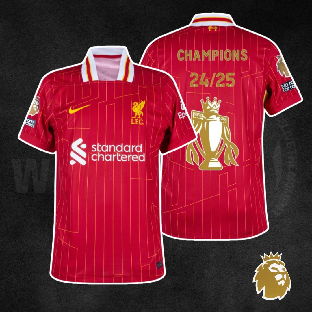 Liverpool FC 2024/25 ‘CHAMPIONS’ Home Kit