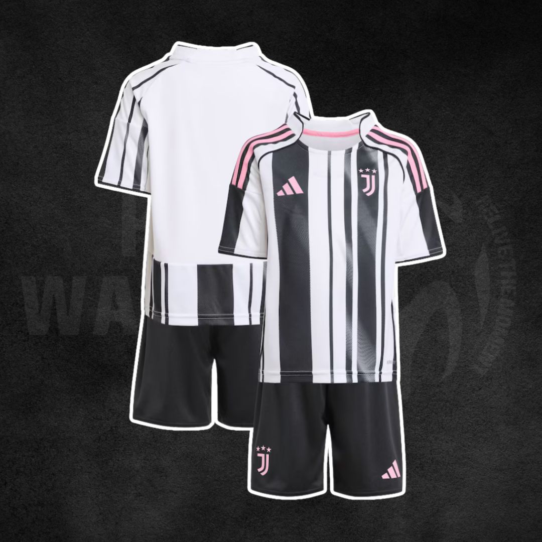 Juventus 2025/26 Home Kids Kit