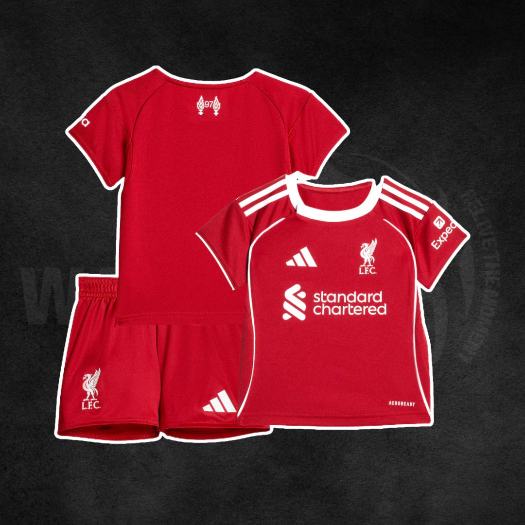 Liverpool FC 2025/26 Home Kids Kit