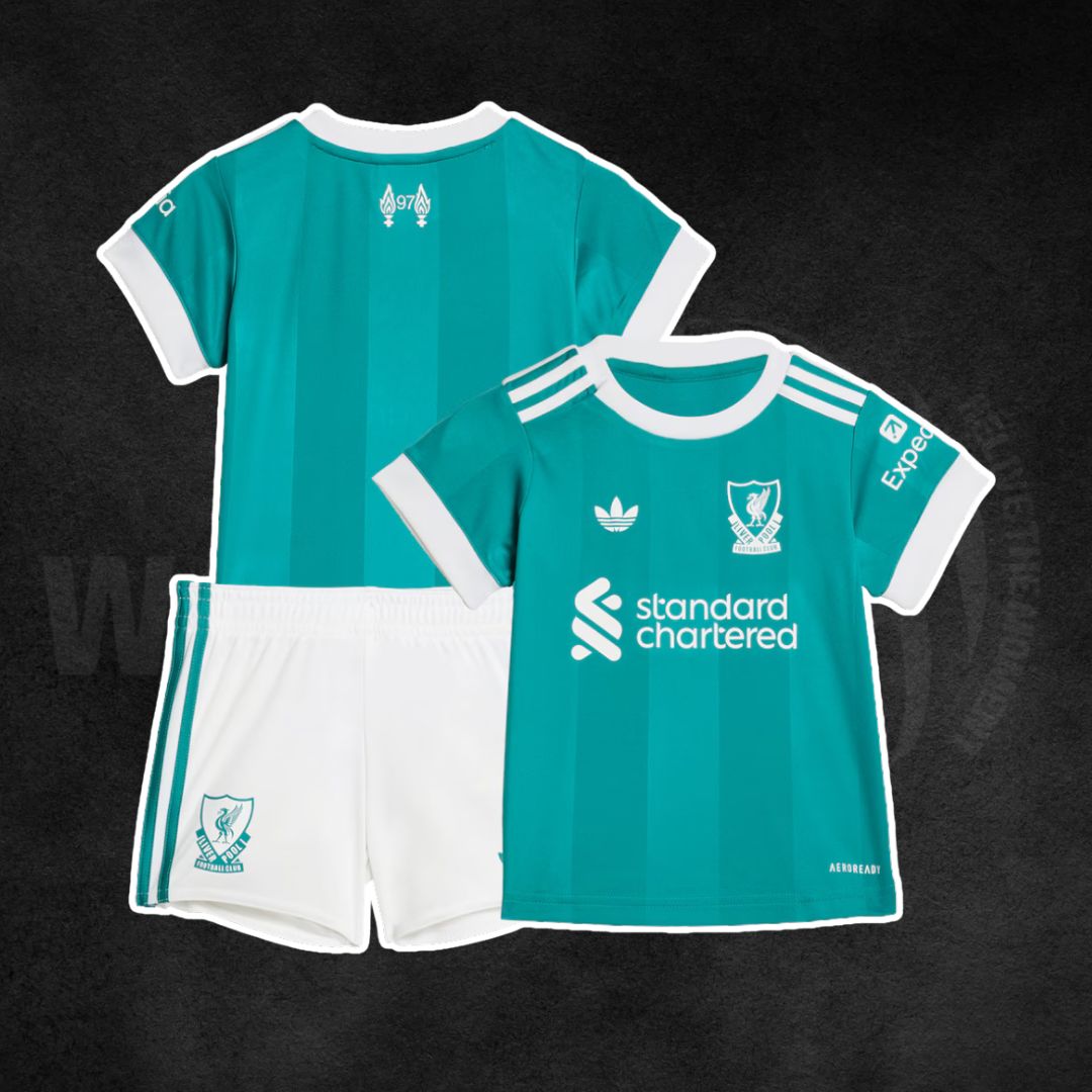 Liverpool FC 2025/26 Third Kids Kit