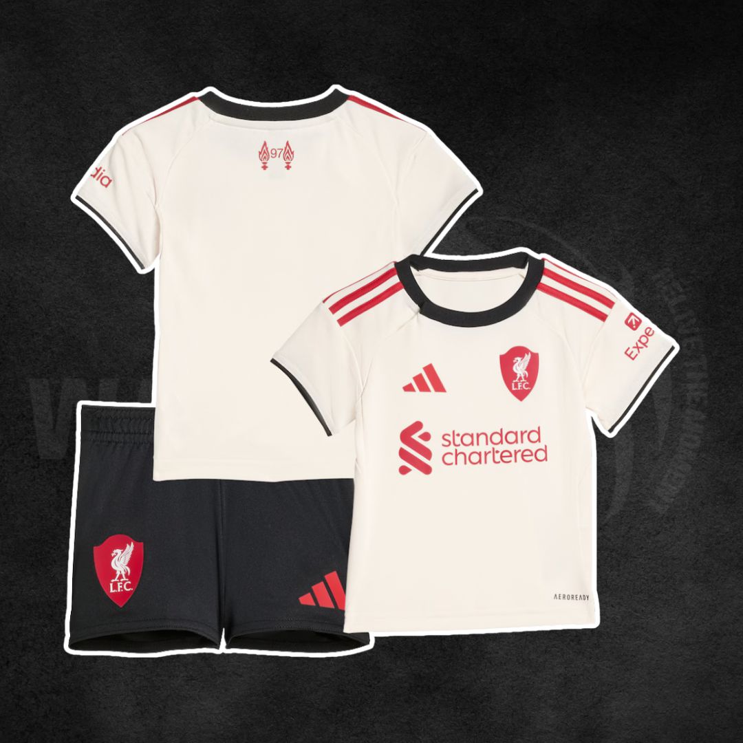 Liverpool FC 2025/26 Away Kids Kit