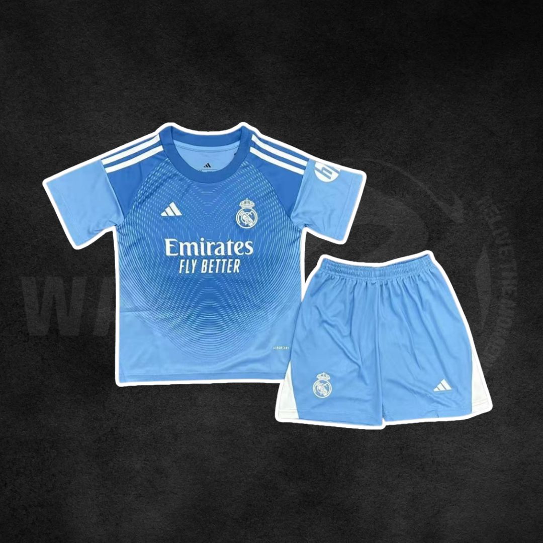 Real Madrid 2025 Goalkeeper Kids Kit