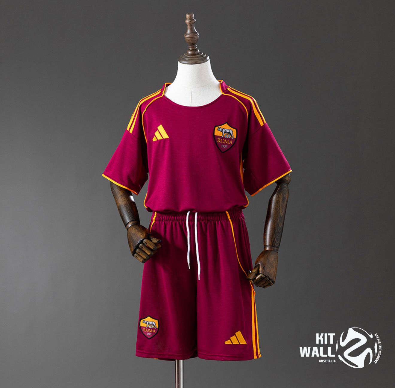 AS Roma 2025/26 Home Kids Kit