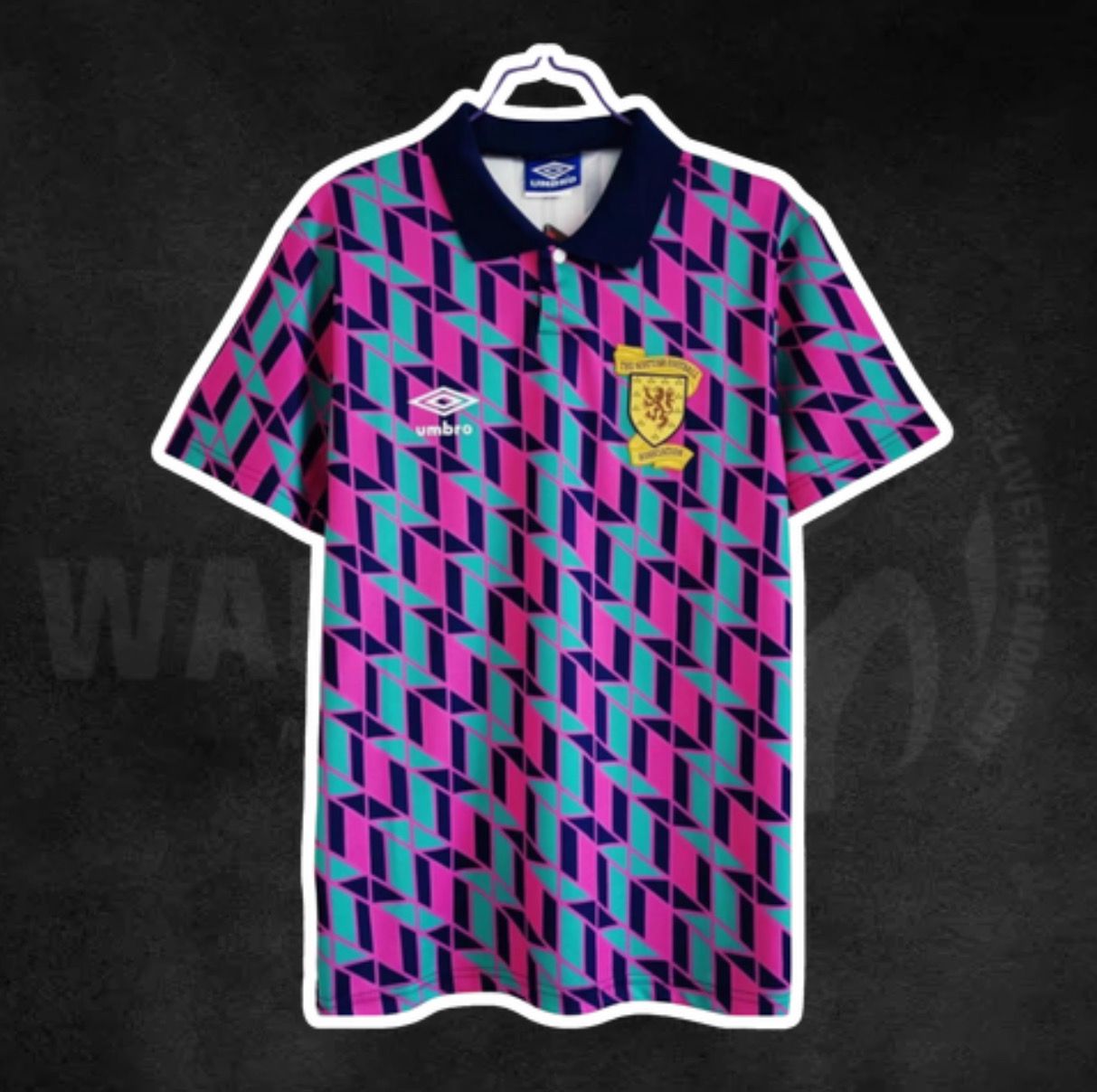 Scotland Blue/Pink 1990 Retro Kit
