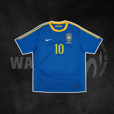 Brazil 2010 World Cup Away Retro Kit