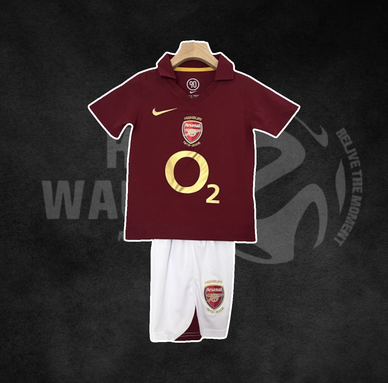 Arsenal FC 2005/06 Home Retro Kids Kit