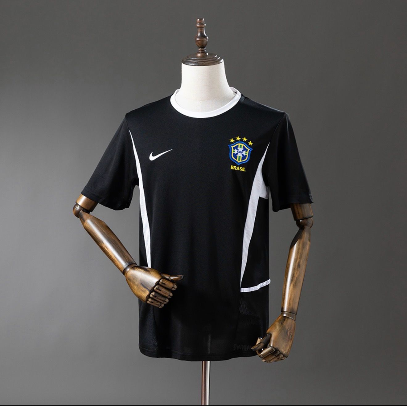Brazil 2002 World Cup Goalkeeper Black Kit
