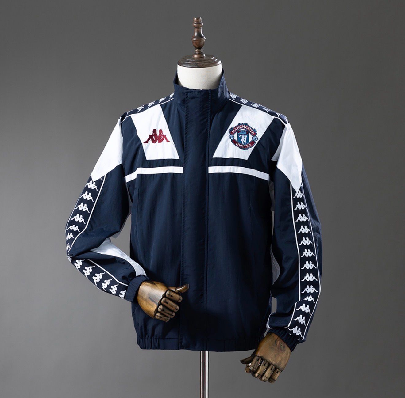 Manchester United X Kappa Retro Navy Windbreaker