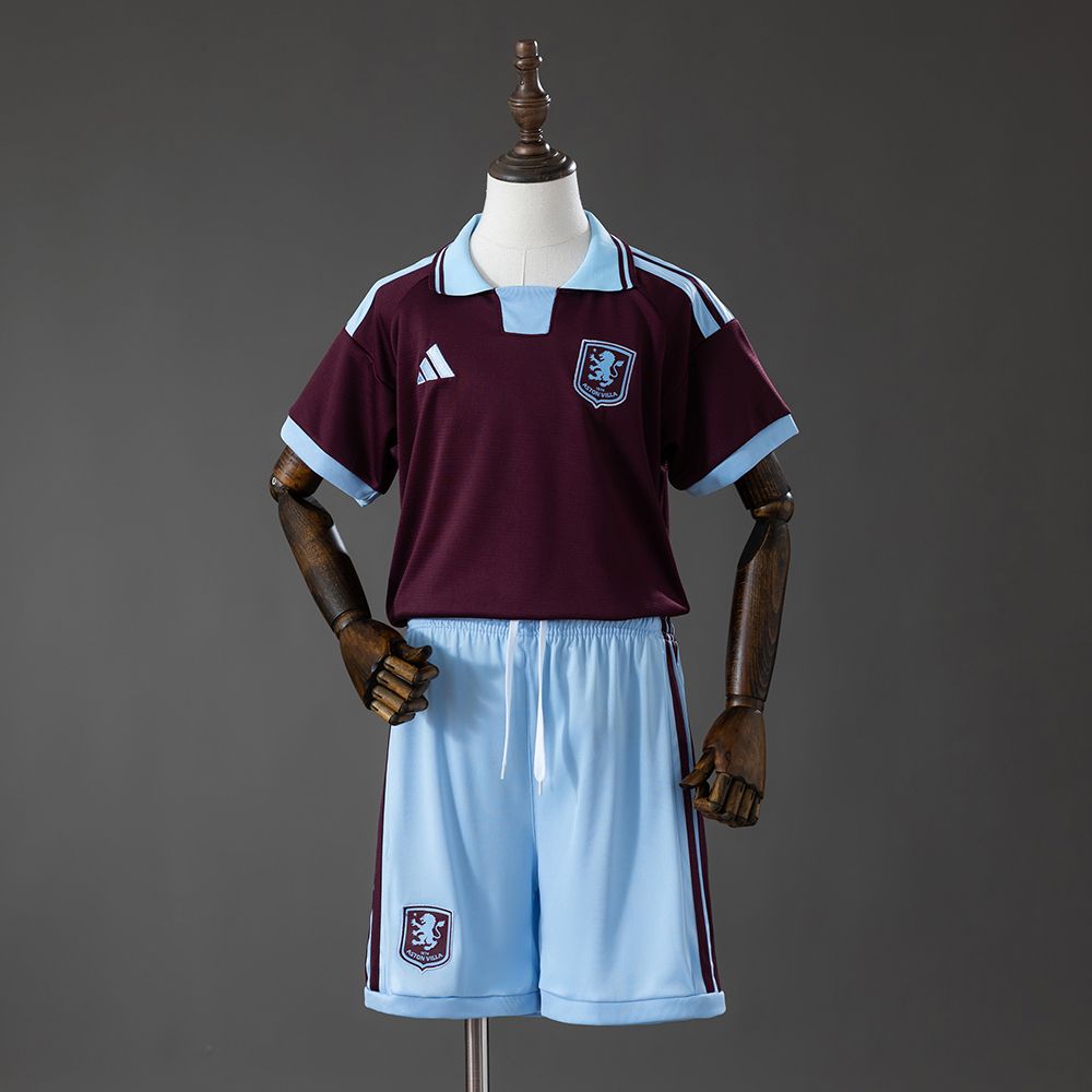 Aston Villa 2026/27 Home Kids Kit