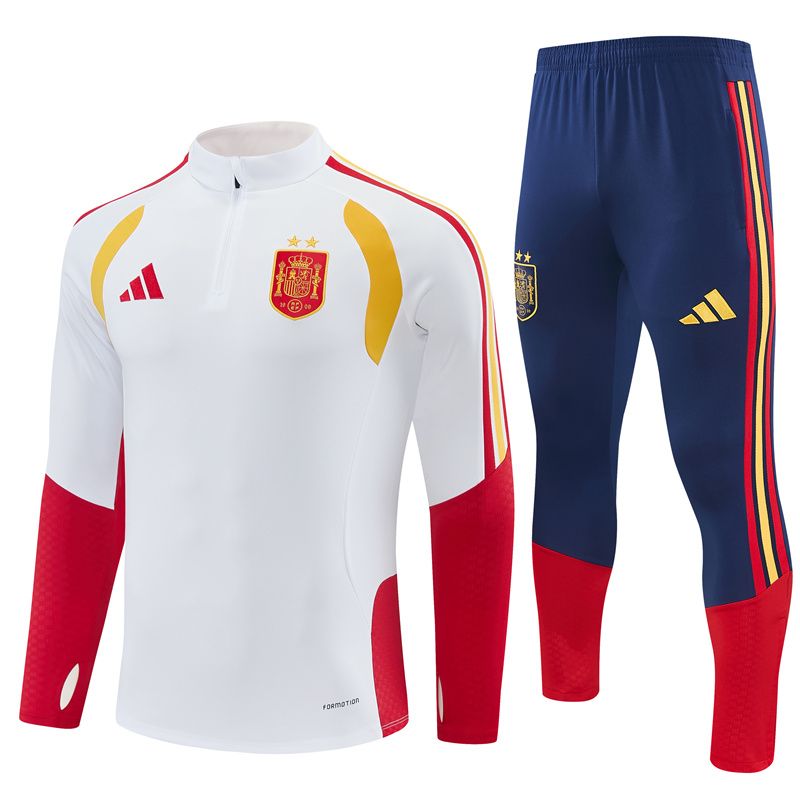 Spain 26/27 Double Star Tracksuit Set (White)