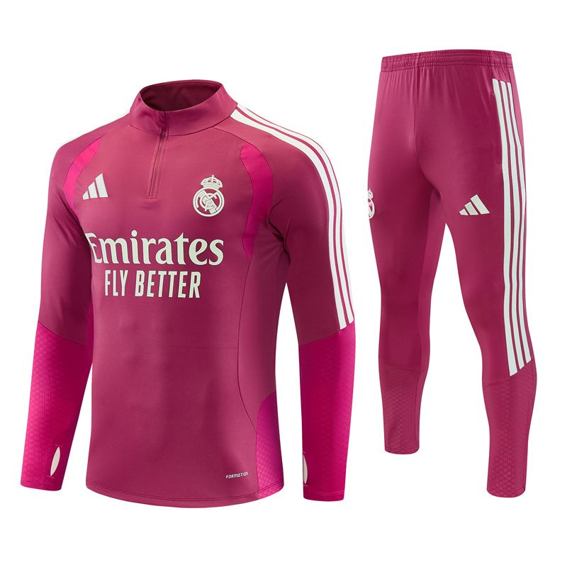 Real Madrid 26/27 Tracksuit Set (Rose Red)