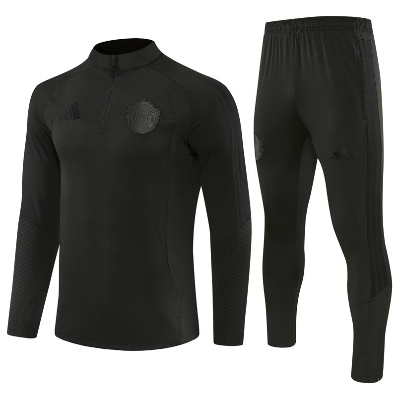 Manchester United 26/27 Tracksuit Set (All Black)