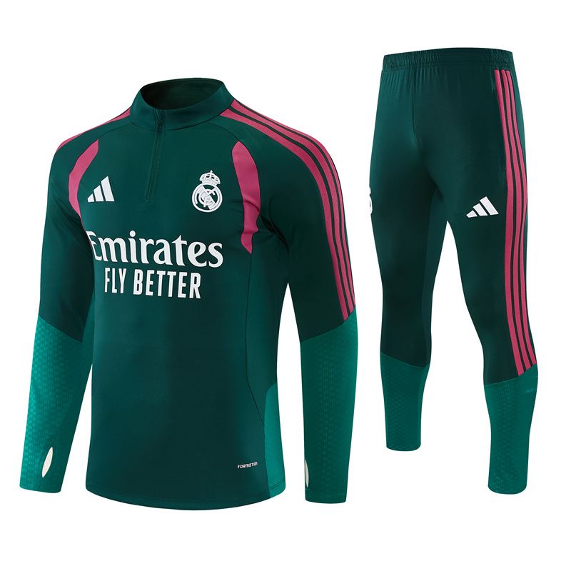 Real Madrid 26/27 Tracksuit Set (Dark Green)