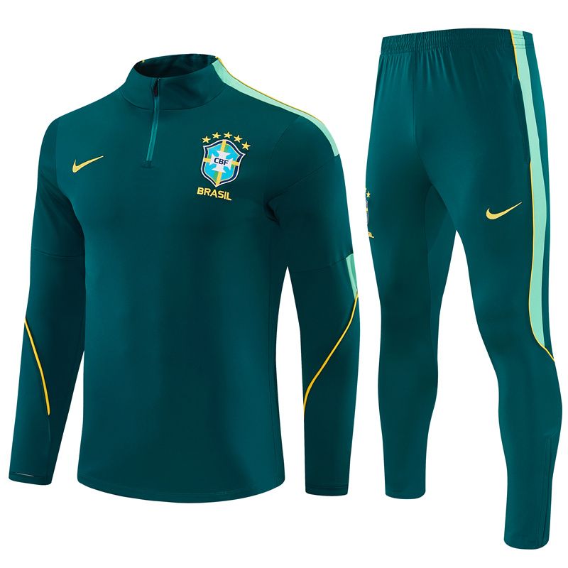 Brazil 26/27 Tracksuit Set (Dark Green)