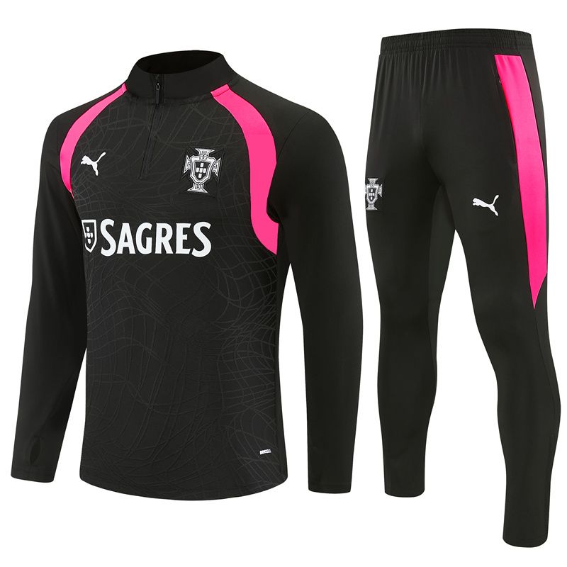 Portugal 26/27 Tracksuit Set (Black)