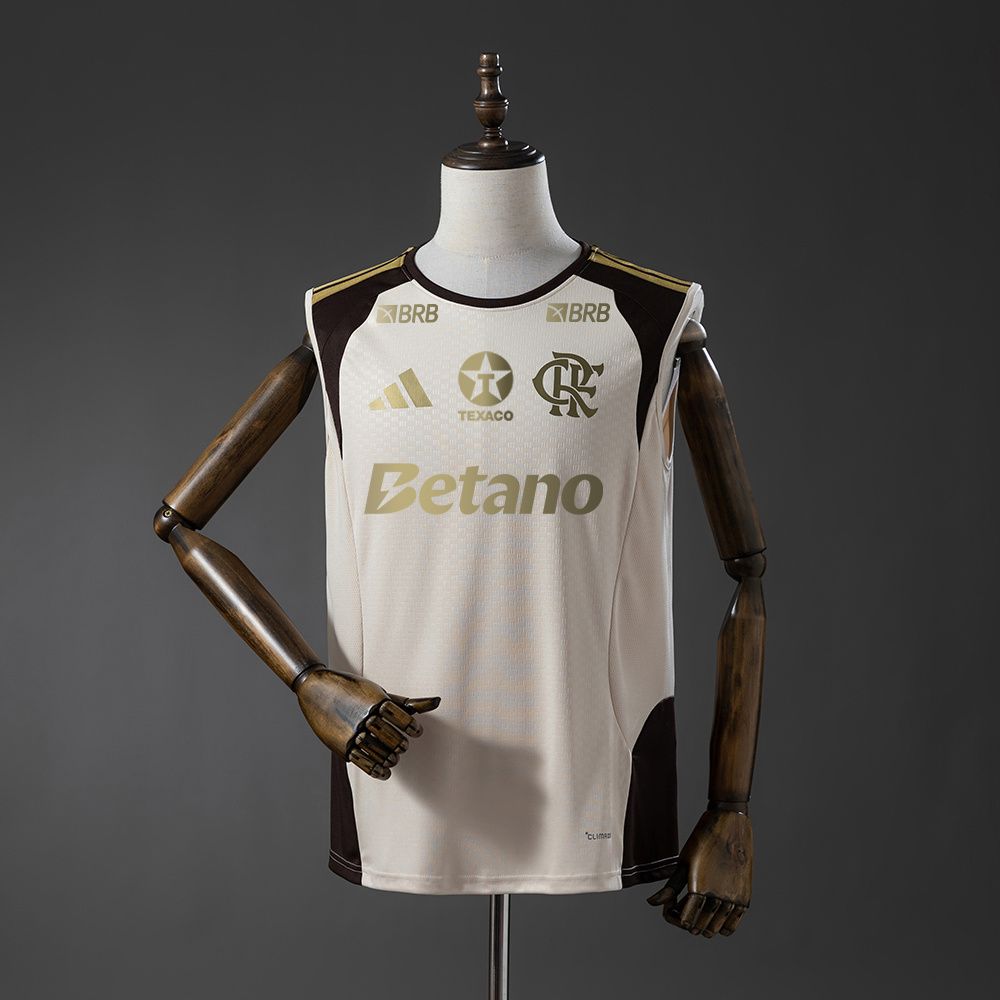 Flamengo 2026/27 "All Sponsors" Training Singlet Kit- Apricot