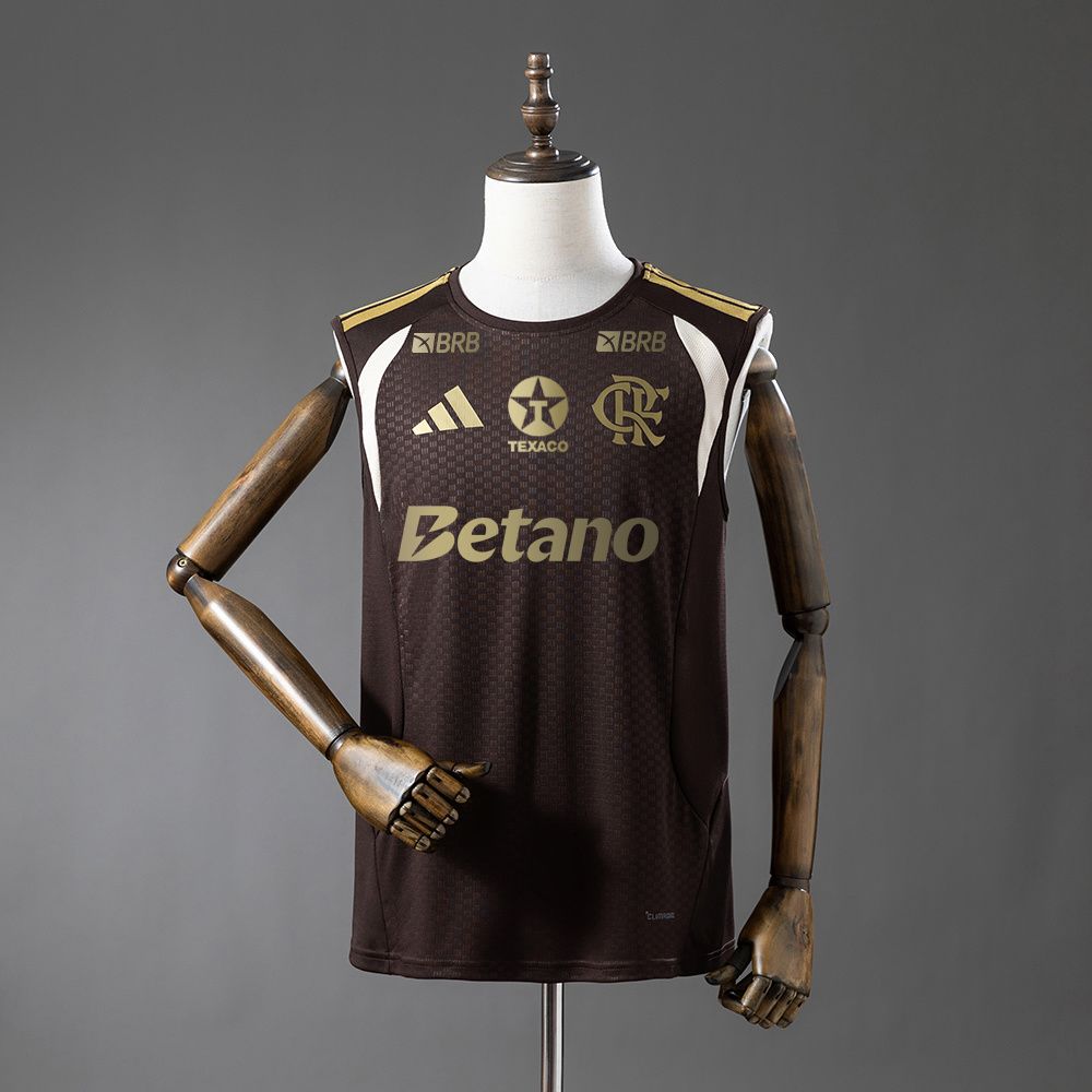 Flamengo 2026/27 "All Sponsored" Training Singlet Kit- Brown