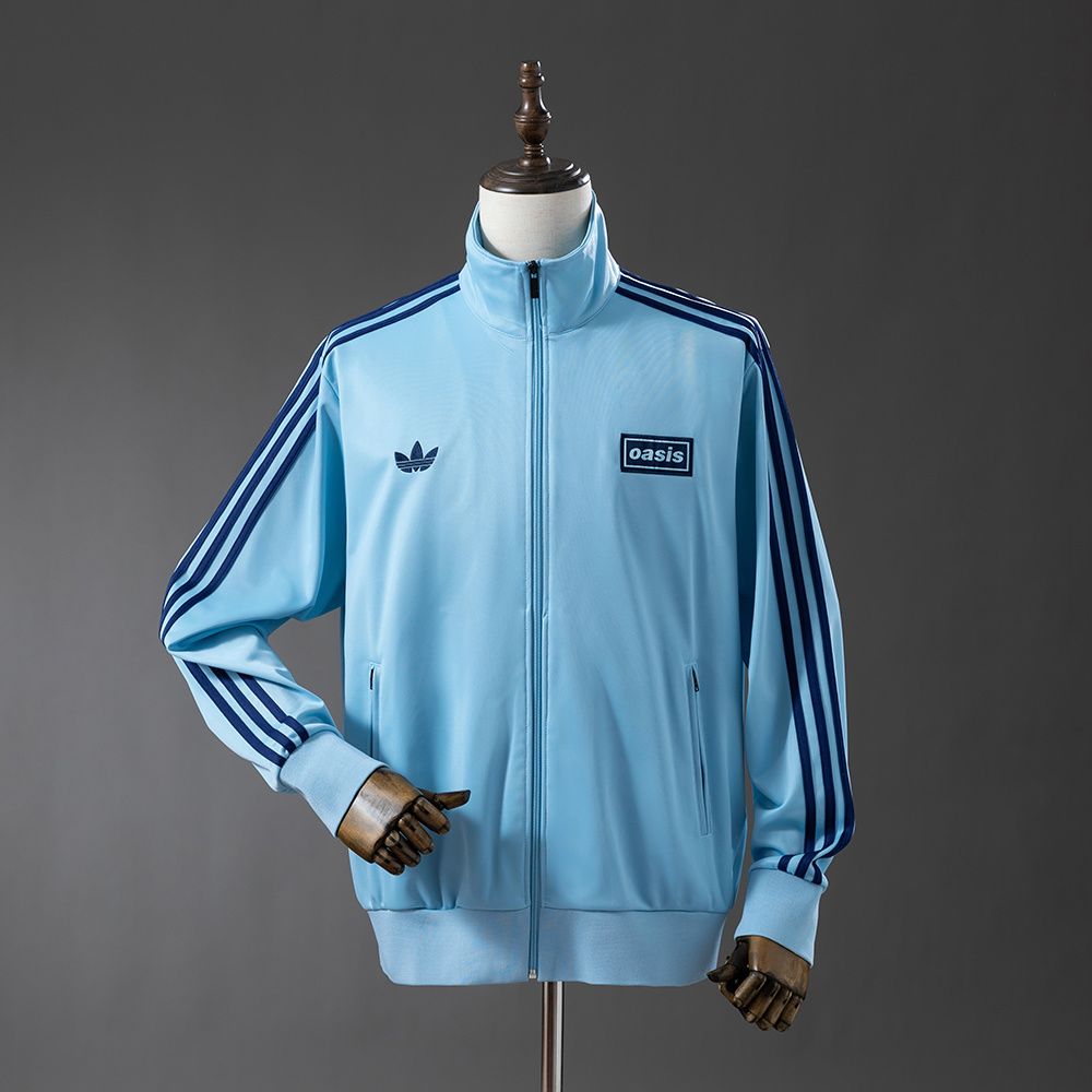 Oasis x Adidas Tour Firebird Jacket- Light Blue