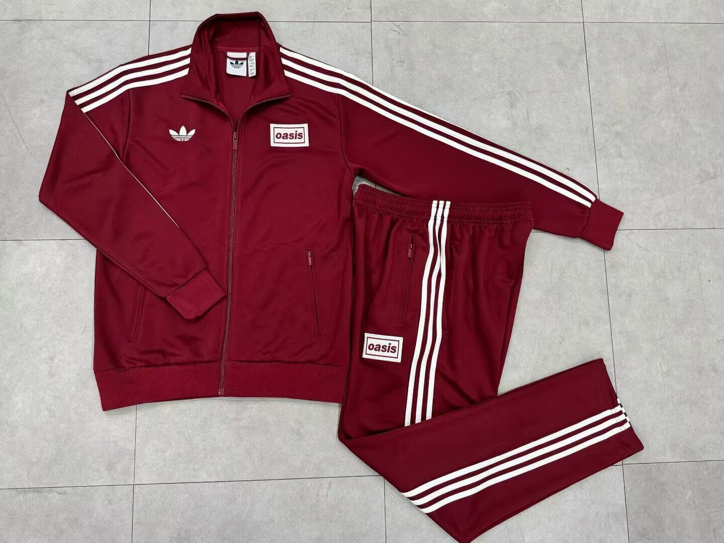 Oasis x Adidas Tour Firebird Track Top Set- Red