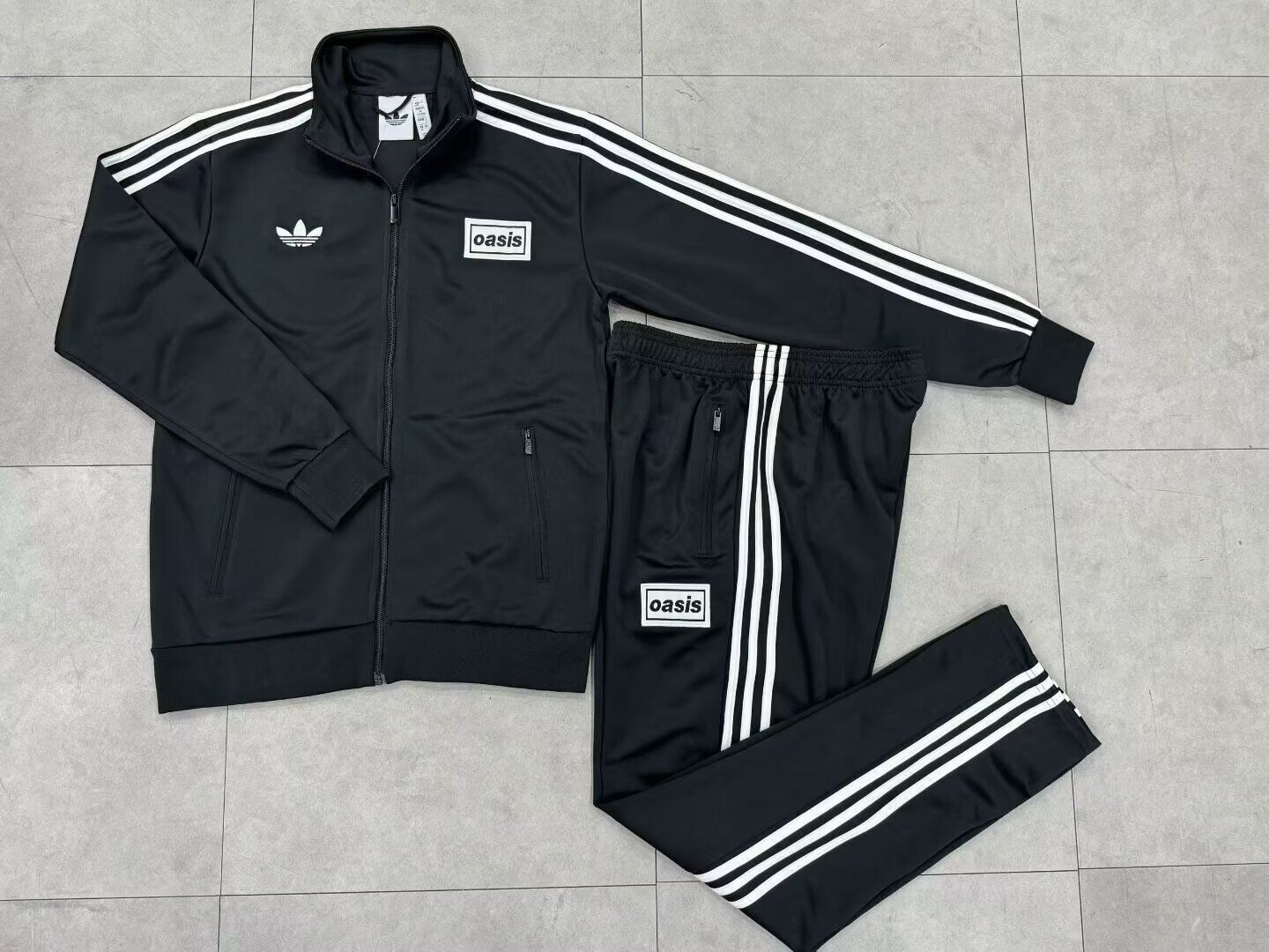 Oasis x Adidas Tour Firebird Track Top Set- Black