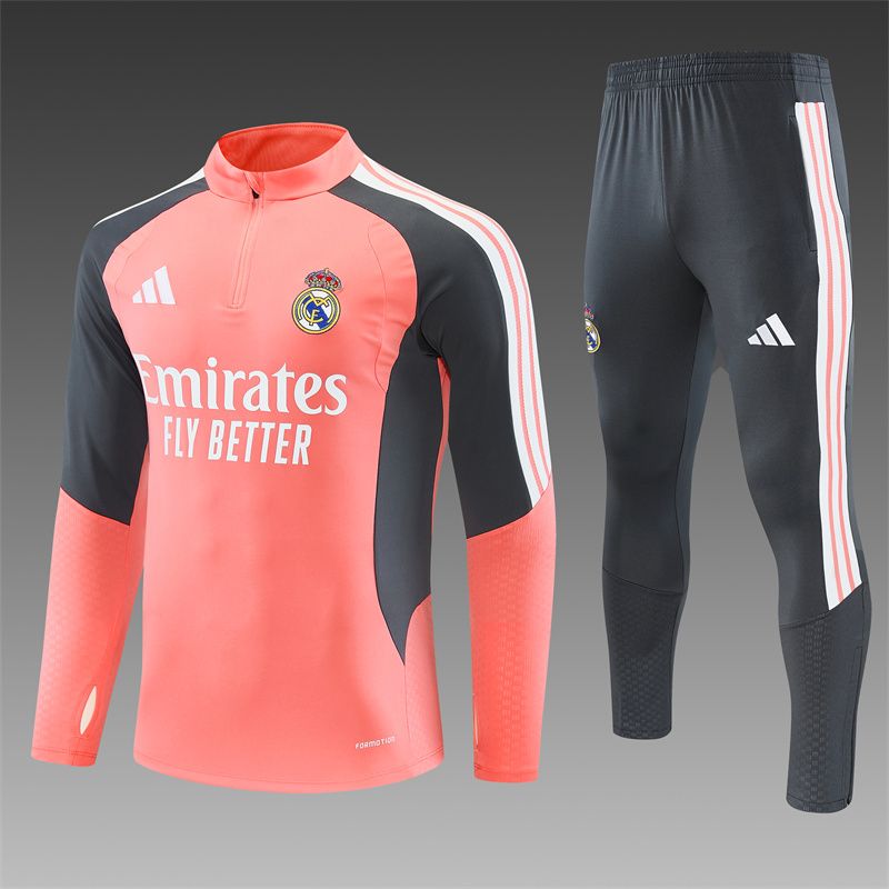 Real Madrid 26/27 Tracksuit Set (Orange Pink)