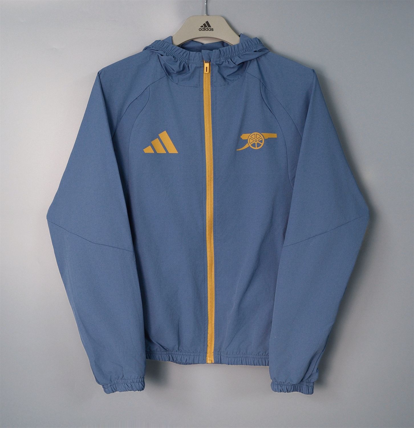 Arsenal FC 26/27 Hooded Windbreaker (Blue-Grey)