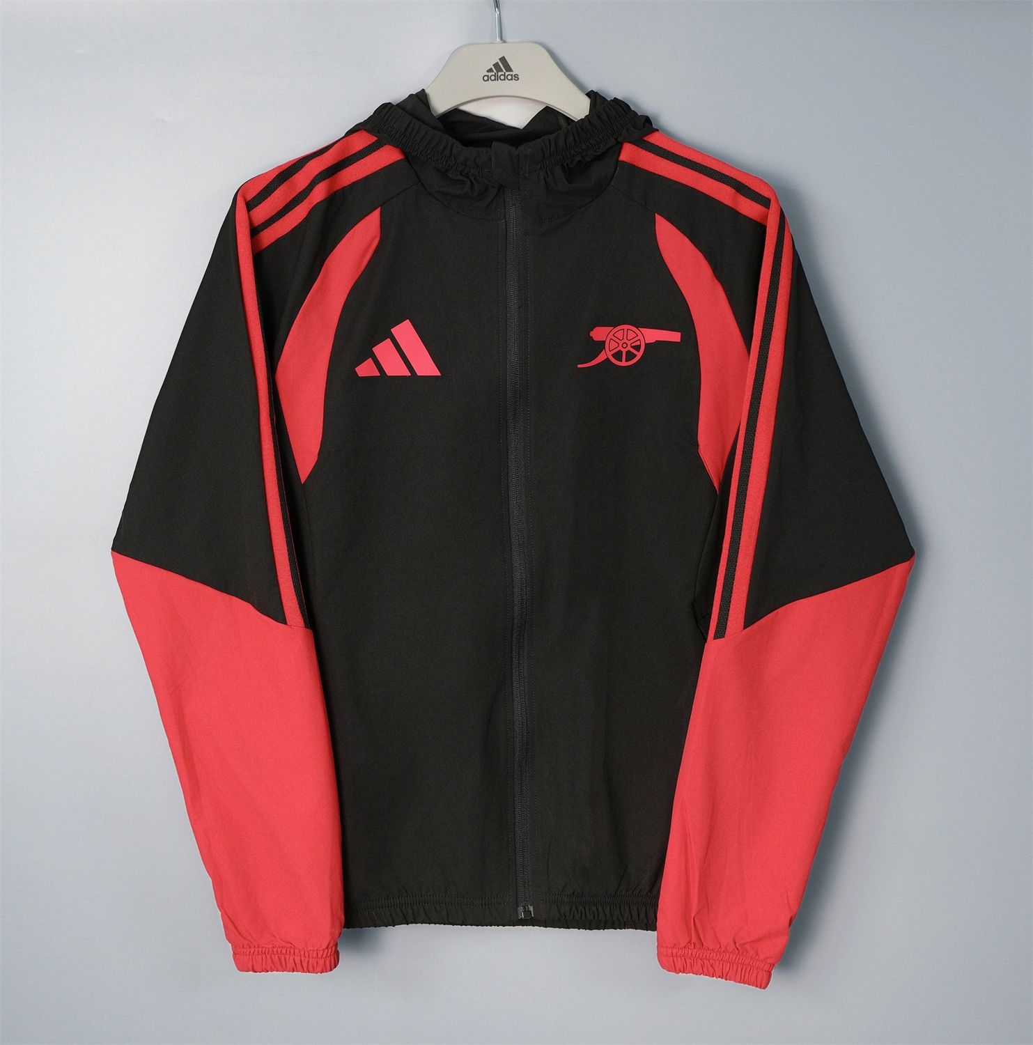 Arsenal FC 26/27 Hooded Windbreaker (Black)