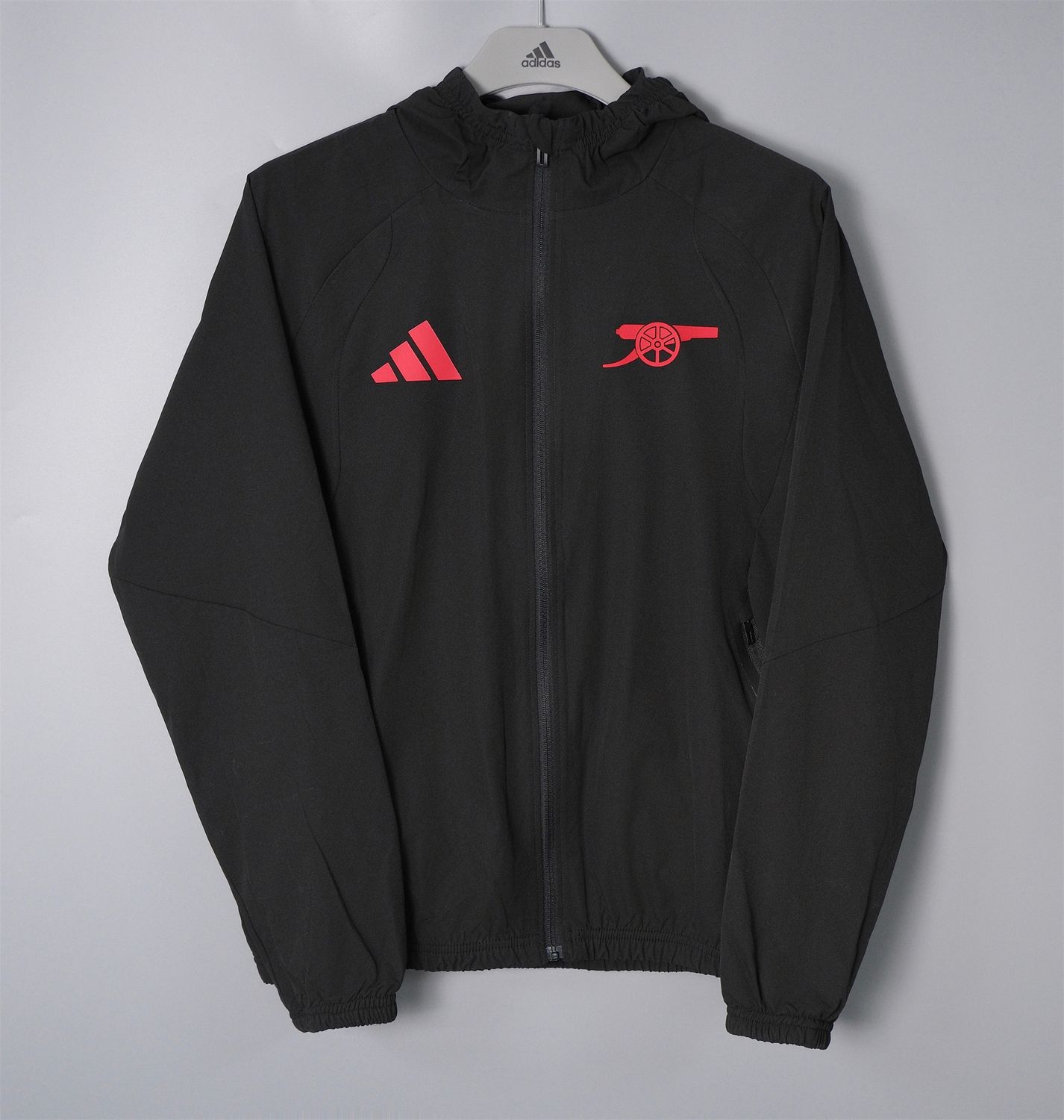 Arsenal FC 26/27 Hooded Windbreaker (Black)