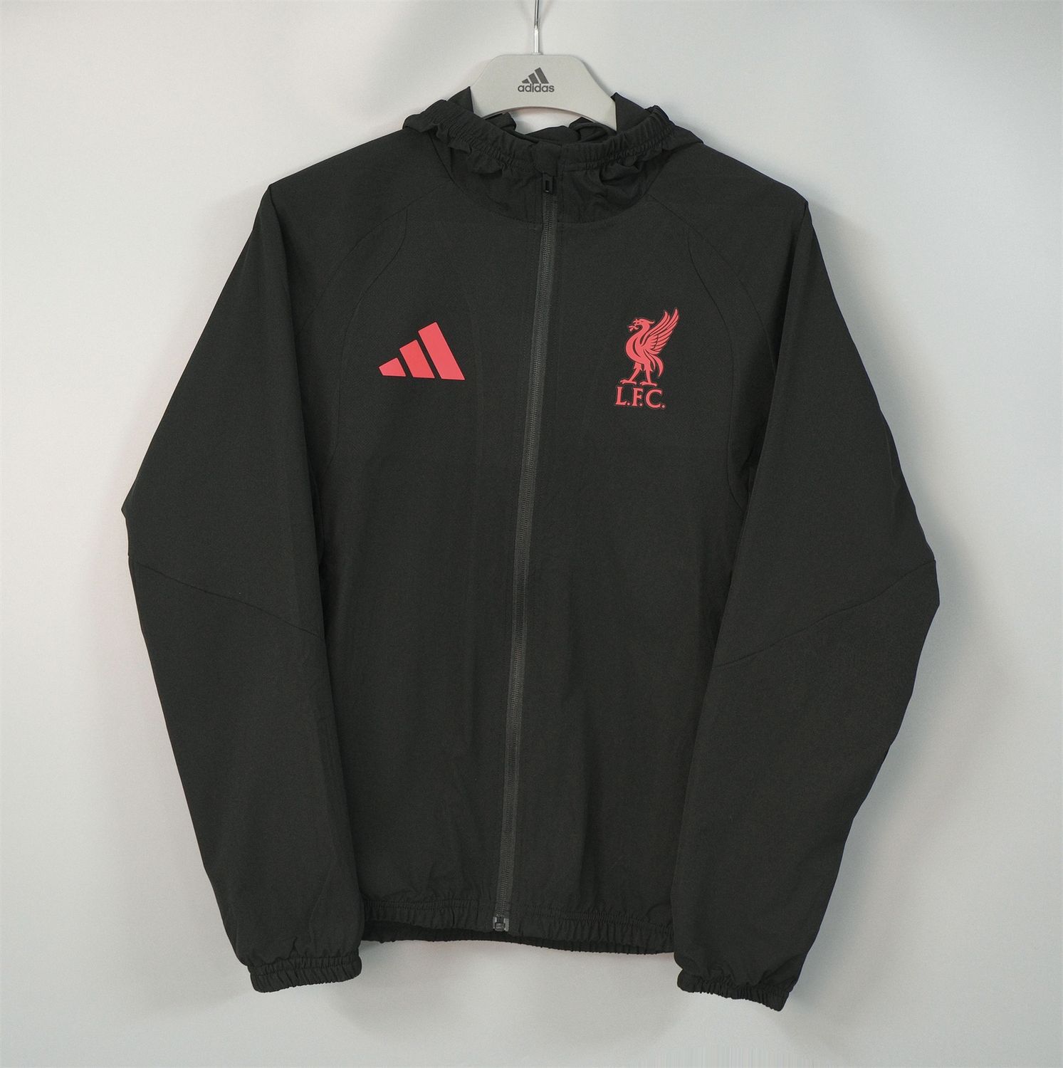 Liverpool FC 26/27 Hooded Windbreaker (Black)