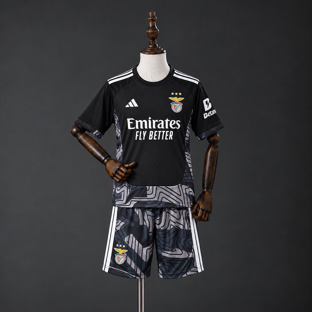 SL Benfica 2026/27 Black Goalkeeper Kids Kit