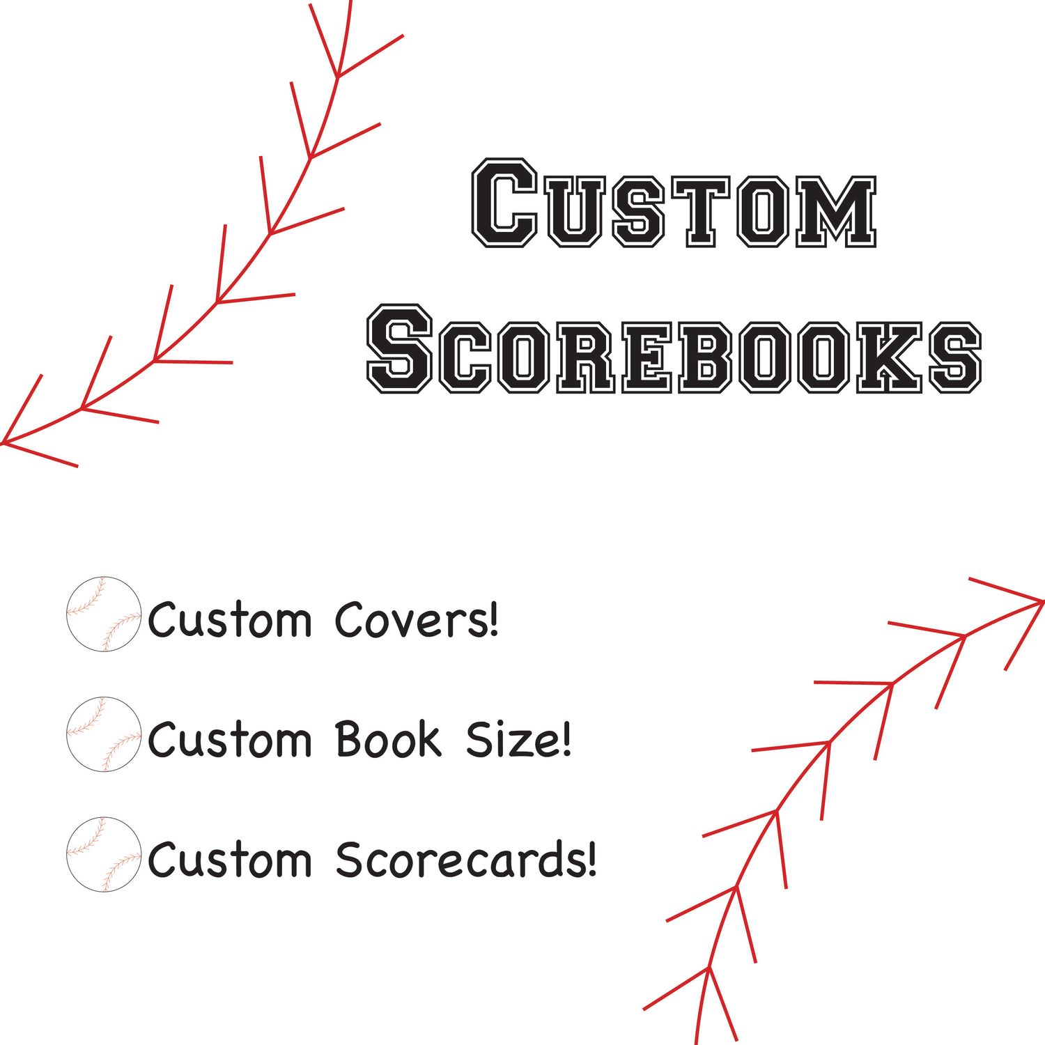 Custom Covers and Scorebooks - Deposit Only