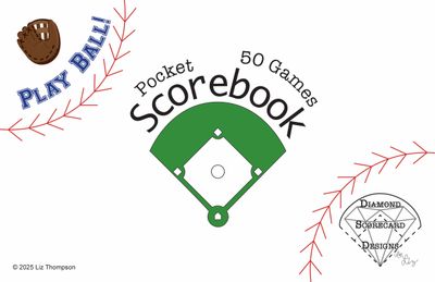 6 x 9 Pocket Scorebook - 50 Games
