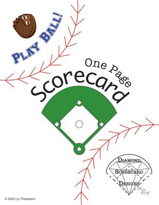 One Page Scorecard Design- Digital Download