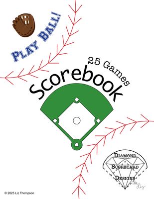 25 Games - Press Box Scorebook