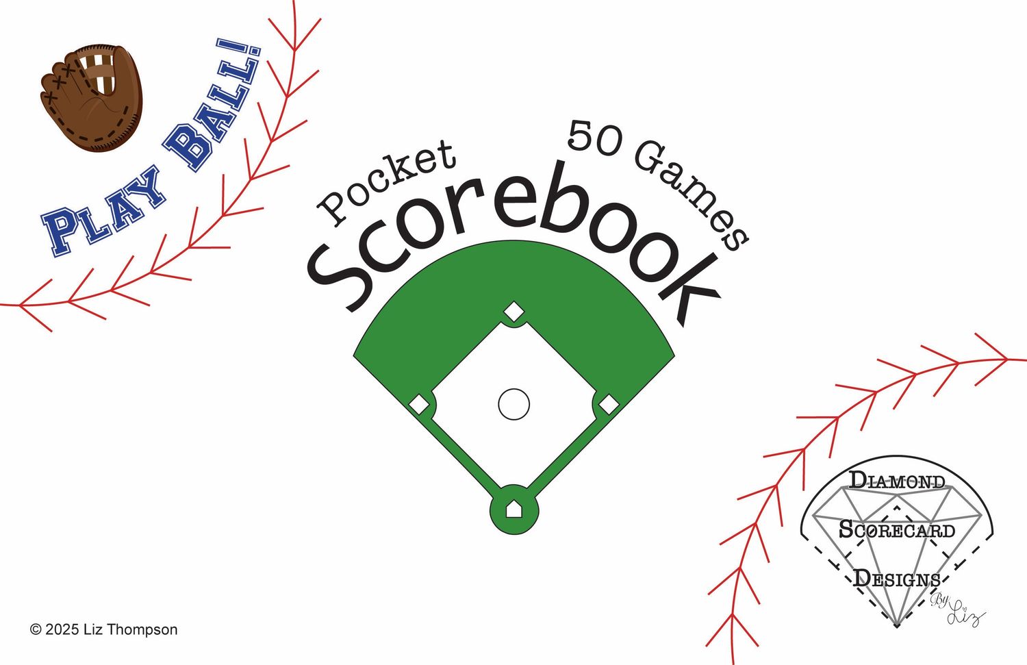 6 x 9 Pocket Scorebook - 50 Games