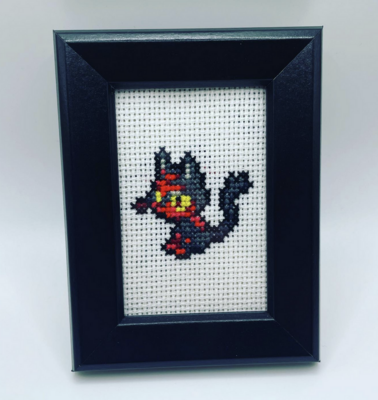 Litten - Pokemon Cross Stitch