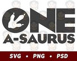 One A- Saurus SVG PNG PSD​