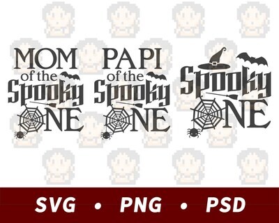 Spooky Halloween Family - Birthday SVG PNG PSD​