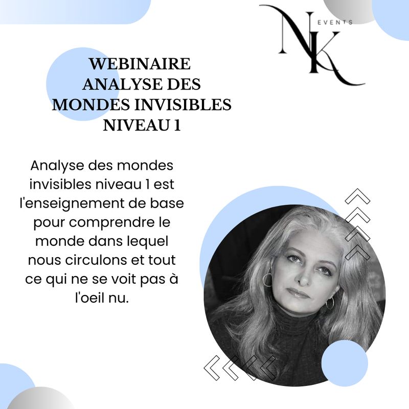 Webinaire niveau 1 du 09 au 11 Janvier 2026
