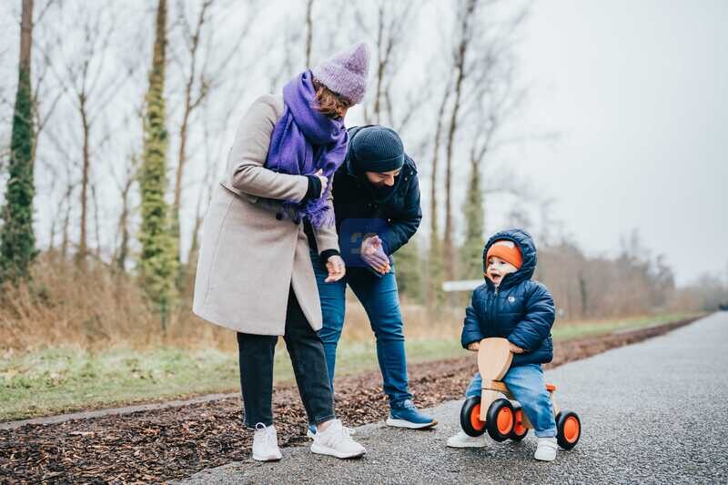 Familie, park