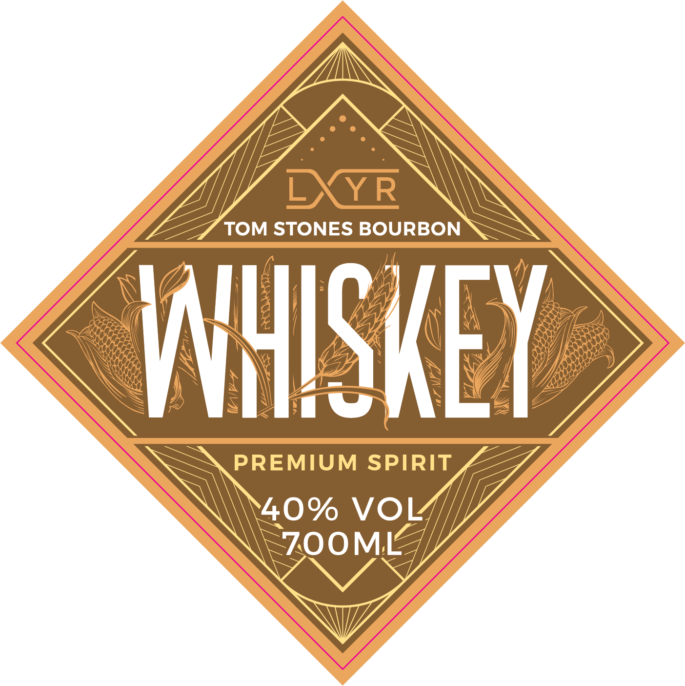 Tom Stones Bourbon Whiskey 40%vol